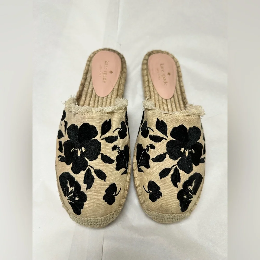 ♠️Kate Spade Espadrille Mules ♠️ Layton Slide On Flats♠️
